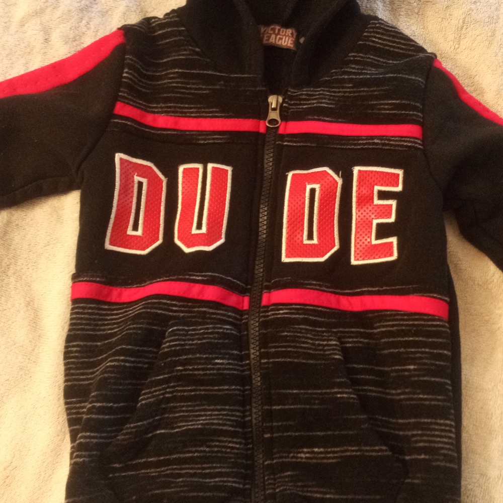 Boys zipper up hoodie